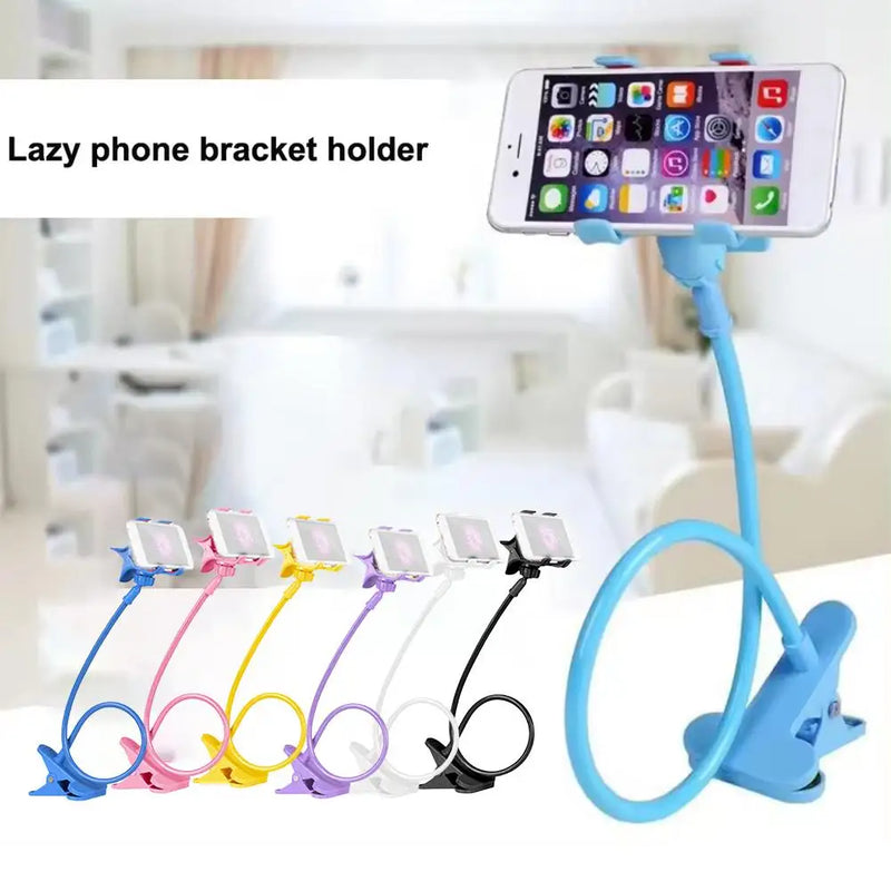 360 Universal Lazy Bracket Mobile Phone Holder Portable Flexible Bed Desktop Bracket Smartphones Table Clip Stand Base Support