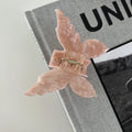 1PC 2024 New Butterfly Hair Claw Sweet French Acetate Fiber Hair Clamps Colorful Hair Decorate Long Hair Accessories Hair Clip