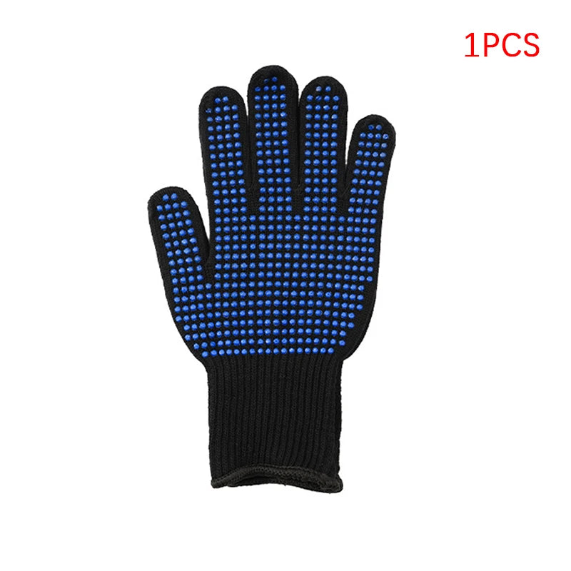Heat Resistant Glove Hair Straightener Perm Curling Hairdressing Heat Resistant Finger Glove Styling Tool Thermal Styling Gloves