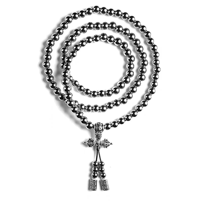 Prayer EDC Self Defense Stainless Steel Necklace Chain Waist Buddha Beads Cross Pendants Bracelet Boy Gadgets For Men Cool Gifts