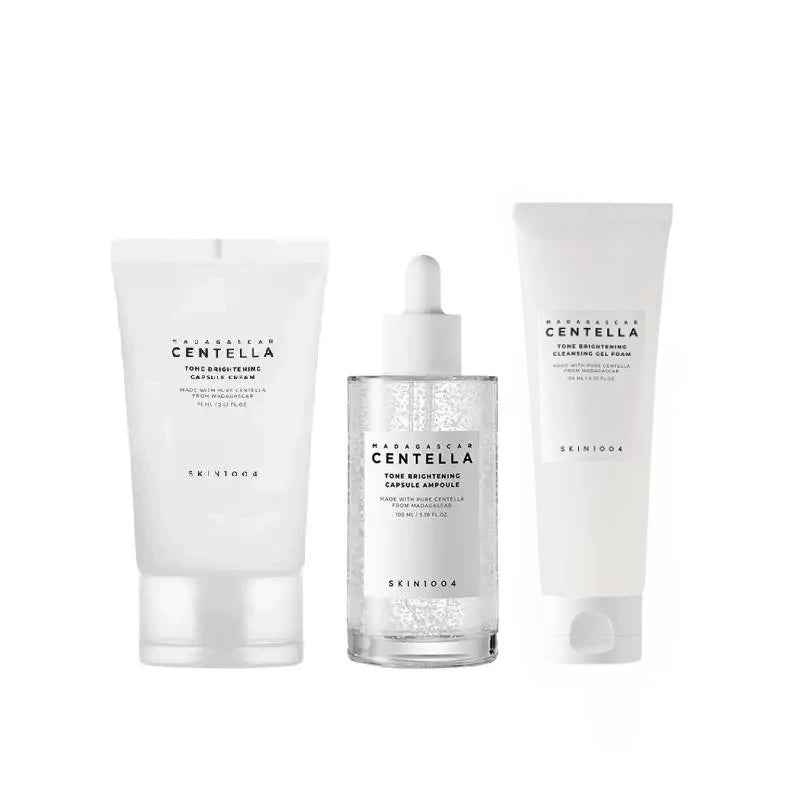 Korean Centella Tone Brightening Toner Facial Calming Moisturizing Serum Cream Gentle Cleanser Skincare Original Products Set