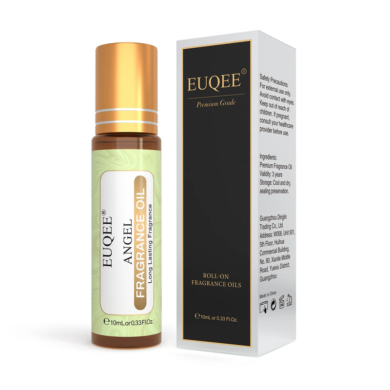 EUQEE 10ML Angel Coconut Vanilla Good Girl Roller Fragrance Oils For Women Easy Carry,Long Lasting Aromatherapy Body Fragrance - ZeeBelle.com